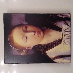 INNOCENCE *Signed Atlantis Tile, like Sid Dickens. *Rare & Retired wall art